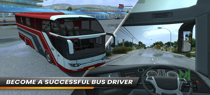 View from Bus Simulator Indonesia Mod Apk