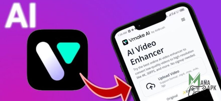 Vmake Mod Apk AI Video Enhancer