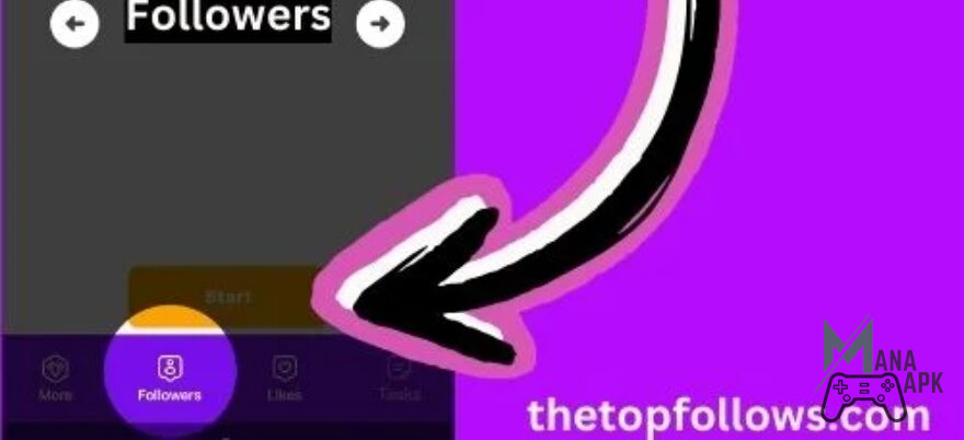 tap follow button in top follow apk