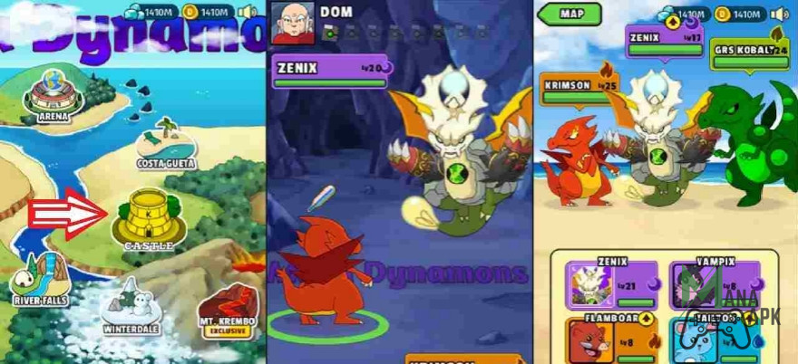 Dynamons World Mod Apk Battle Wild Dynamons