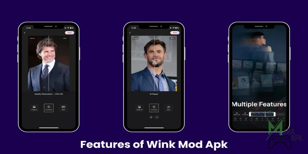 Features in Wink Mod APK