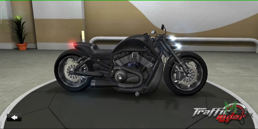 Harley Davidson V Rod in Traffic Rider Mod APK