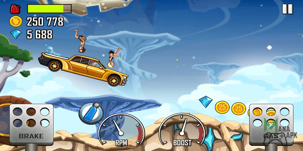 Play Hill Climb Racing APK Mod now